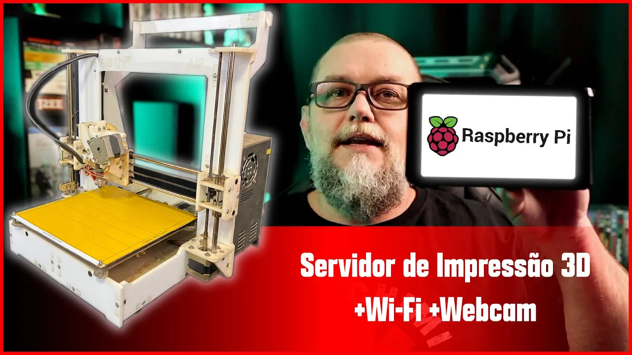 Servidor de impressão 3D + Wi-Fi com RaspBerry PI 4