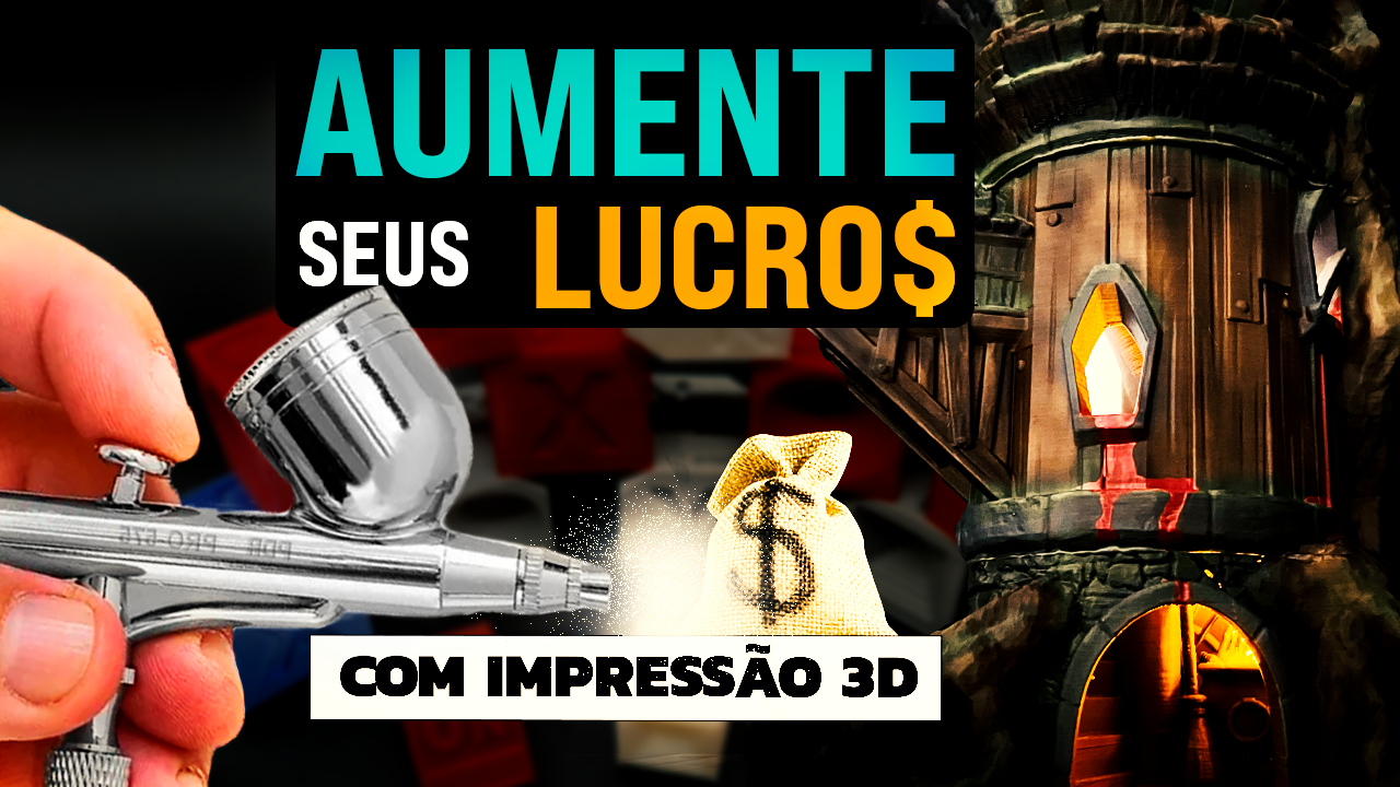 Lucros Elevados: Aerógrafo na Impressões 3D